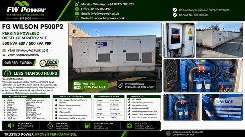 Wilson p500p2 500kva - fg,