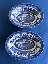 2 JOHNSON BROTHERS BLUE AND