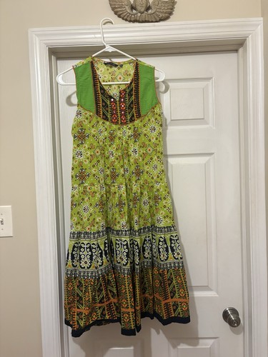 Vintage indian cotton dress - vintage,