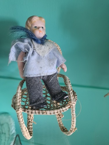 Small antique bisque doll - small, in
