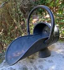 Antique Good Little Solid Copper Coal Bucket Hod Decoy Mascot Garden Interior