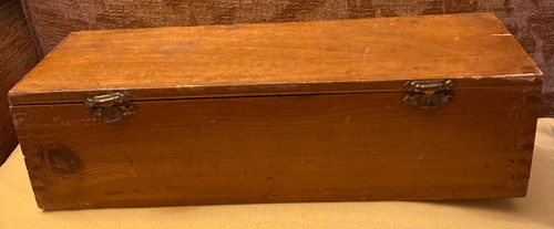 Handmade vintage wooden box