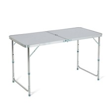 4FT FOLDING CAMPING TABLE ALUMINIUM PICNIC PORTABLE ADJUSTABLE PARTY BBQ OUTDOOR