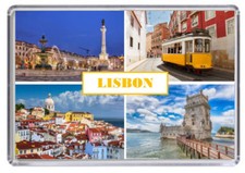 Lisbon Portugal Fridge Magnet