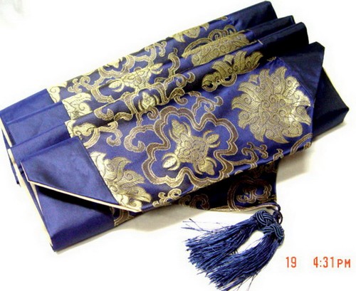 Asian floral patterns blue - floral,