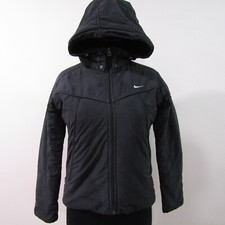 Nike Women's Reversible Hooded Jacket Black UK Size S Activewear REF  (Y00488)