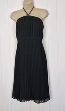 Biba Black Pleated Halterneck