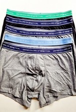 United Colors of Benetton Men 5 Pack Boxer Brief Size XL new without box
