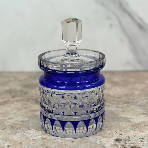 Cobalt blue czech bohemian cut - cobalt,