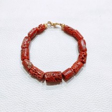 Vintage Red Coral Bracelet
