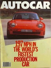 AUTOCAR MAGAZINE 01-JUL-87 - Porsche 959, Audi 90 quattro, Cavalier SRi 130