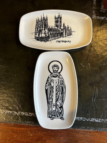 Poole pottery souvenir plates - souvenir,