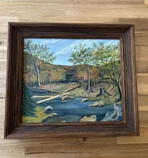 Vintage signed oil painting - vintage,