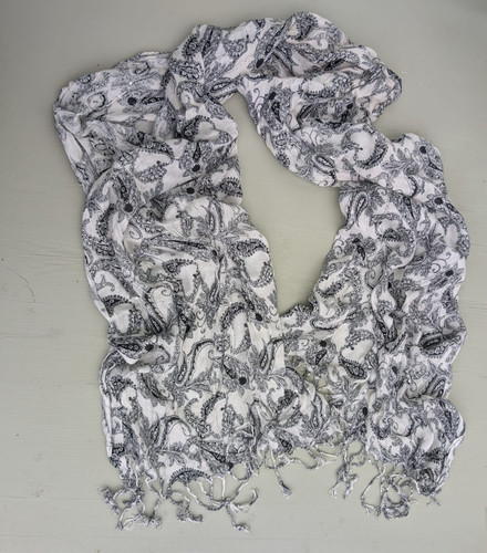 Paisley with sequins shawl - with,