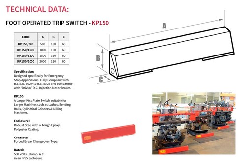 Emergency stop foot switch - emergency,