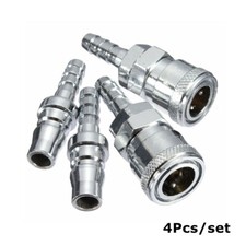 4Pc Quick Release 8mm Gas Hose Copper Nozzle Connector For Motorhome Caravan BBQ