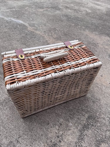 Wicker picnic basket hamper - wicker,