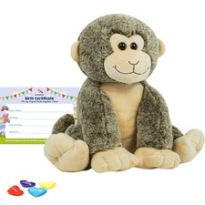 Smiley monkey stuff fluff - -,
