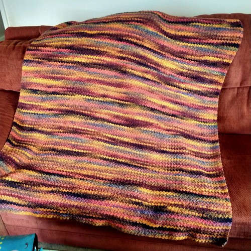 Hand crotchet blanket - hand, 45x45in