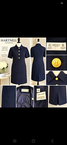 Vintage hartnell london navy - vintage,