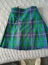 Ex Hire Scottish Modern Douglas 8 Yard 16 oz 100% Worsted Wool Kilt 34”x22.