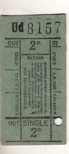 Bus tram ticket - bus,