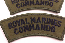 TWO MILITARY CLOTH BADGES