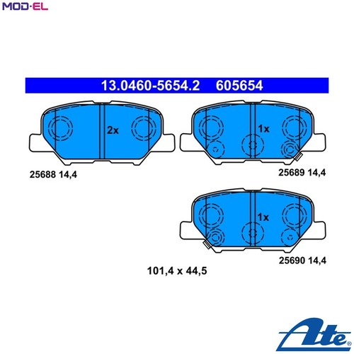 Brake pad set - brake, disc