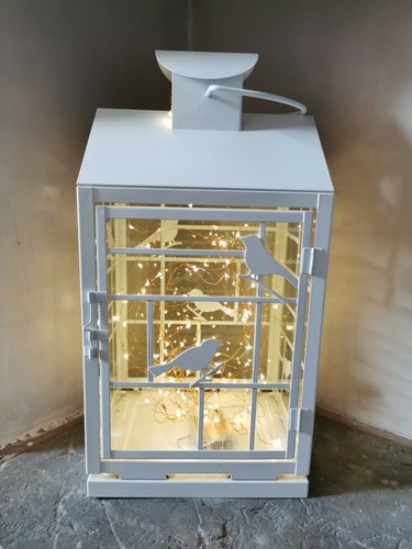 Rappt white metal birdcage - rappt,