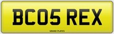 REXY REX NUMBER PLATE BC05 REX