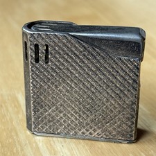 Vintage Maruman Halley Lighter Piezo-Electric Design Japan silver plated