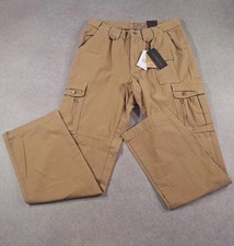 Pentagon Mens Elgon Tactical Pants W34 L32 Coyote Brown Cotton Canvas TD Series