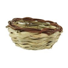 Bird Nest Outside Birdhouse