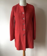 Zara Red Cotton Collarless