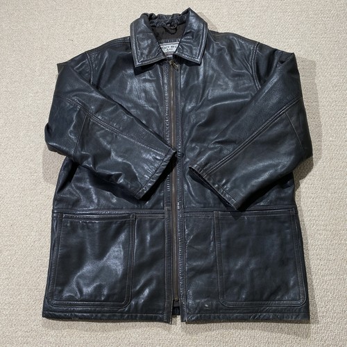 Vintage leather jacket mens - leather,