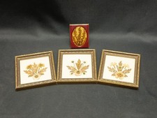 4 Vintage Pressed Dried Flower