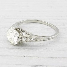 Art Deco Style 1.38Ct Round