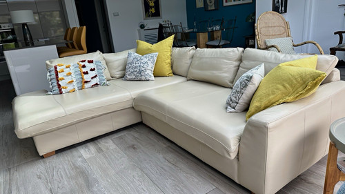 John lewis cream leather - cream,