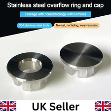 Replacement Sink Overflow Covers Round Trim Ring Cap Kitchen Bathroom Supplies