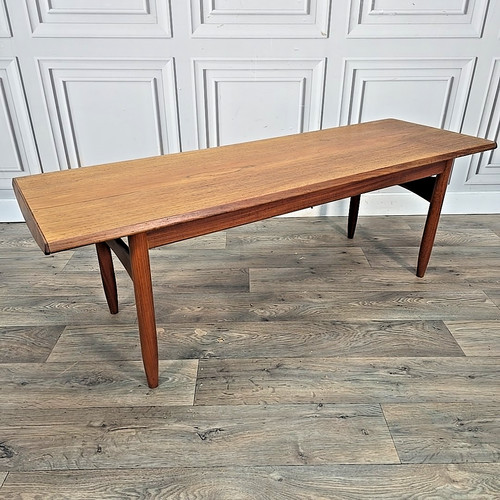 Vintage teak coffee table - table, mid