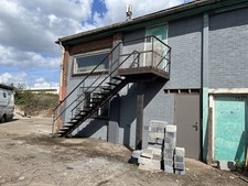 Steel fire escape staircase - steel,