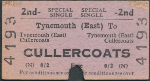Railway ticket 2nd - , cl