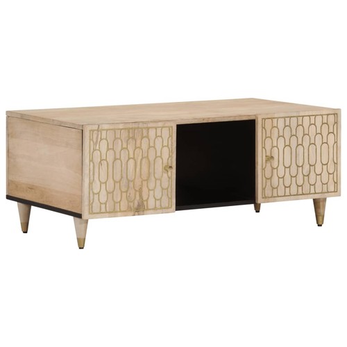 Solid mango wood coffee table - solid,