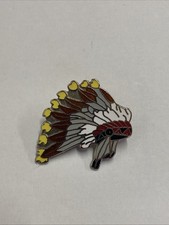 Native American Headdress Enamel Pin Badge
