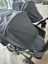 Bugaboo Donkey 5 Duo Double / Single Pushchair pram Twin Stormy Blue NEWEST MODE