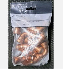 VSH Push-fit Metal 90 Elbow Bend Fitting Tectite 15mm - Pack of 10