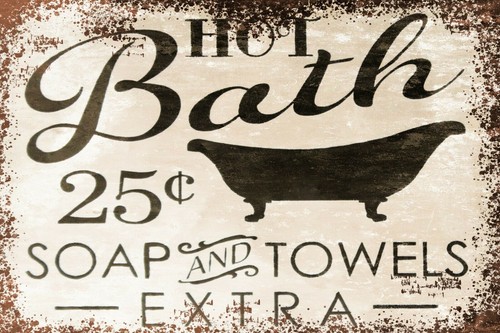 Hot bath advert retro vintage - hot,