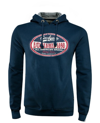 Goodyear premium hoodie blue - goodyear,