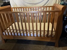 Cot with baby mattress 