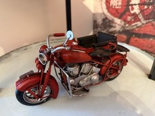 Vintage Motorcycle And Side